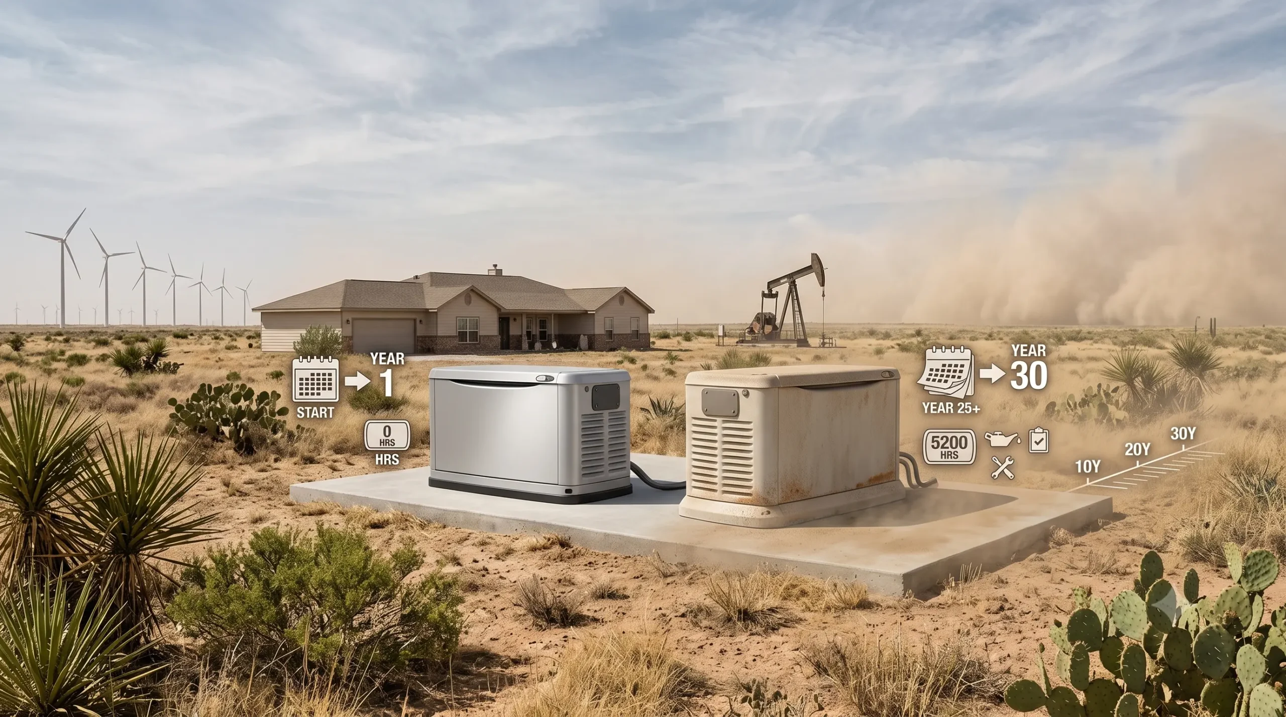 How Long Does a Whole House Generator Last West Texas